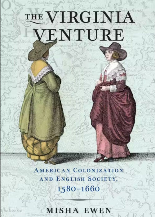 Book cover for "The Virginia Venture."